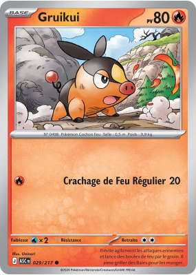 Carte Pokémon Gruikui 029/217 Commune Héros Transcendants