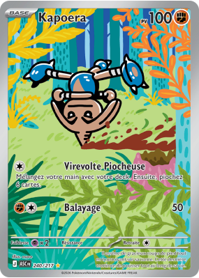 Carte Pokémon Kapoera 240/217 AR Héros Transcendants