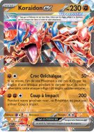 Carte Pokémon Koraidon-ex 121/217 Double rare Héros Transcendants