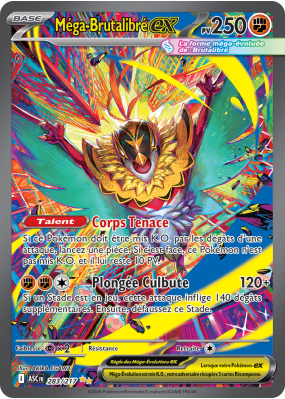 Carte Pokémon Méga-Brutalibré-ex 283/217 Alternative Héros Transcendants