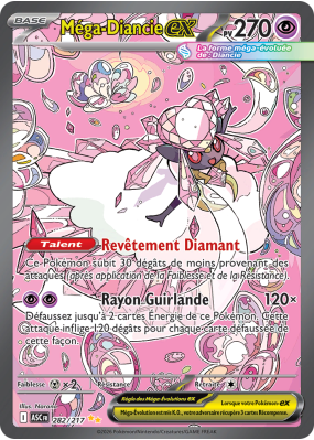 Carte Pokémon Méga-Diancie-ex 282/217 Alternative Héros Transcendants