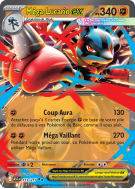 Carte Pokémon Méga-Lucario-ex 113/217 Double rare Héros Transcendants