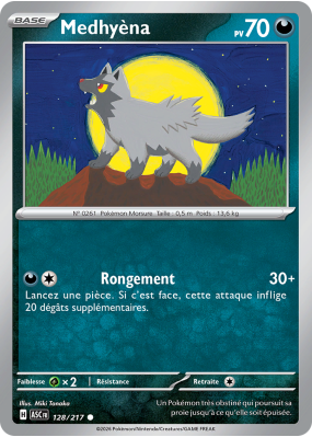 Carte Pokémon Medhyèna 128/217 Commune Héros Transcendants
