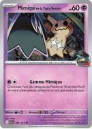 Carte Pokémon Mimiqui de la Team Rocket 097/217 Peu commune Héros Transcendants