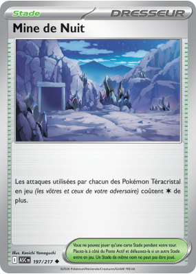 Carte Pokémon Mine de Nuit 197/217 Peu commune Héros Transcendants