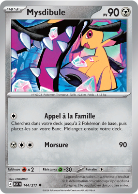 Carte Pokémon Mysdibule 144/217 Peu commune Héros Transcendants