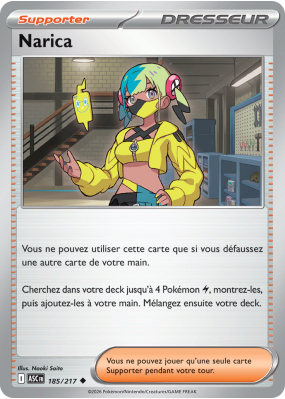Carte Pokémon Narica 185/217 Peu commune Héros Transcendants