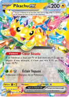 Carte Pokémon Pikachu-ex 057/217 Double rare Héros Transcendants