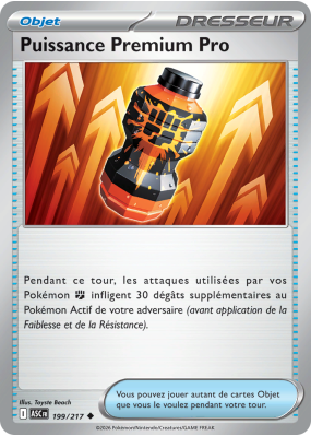 Carte Pokémon Puissance Premium Pro 199/217 Peu commune Héros Transcendants