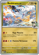 Carte Pokémon Reshiram de N 154/217 Rare Héros Transcendants