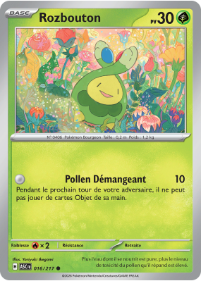 Carte Pokémon Rozbouton 016/217 Commune Héros Transcendants