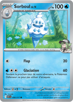 Carte Pokémon Sorboul de N 050/217 Commune Héros Transcendants