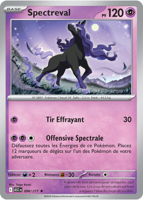 Carte Pokémon Spectreval 098/217 Rare Héros Transcendants
