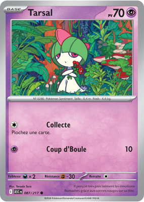 Carte Pokémon Tarsal 087/217 Commune Héros Transcendants