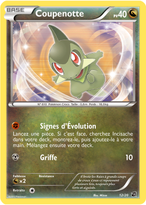 Carte Pokémon Coupenotte 12/20 Aucune Coffre des Dragons