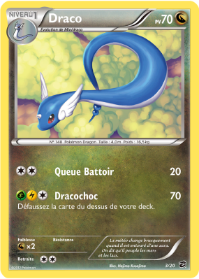 Carte Pokémon Draco 3/20 Aucune Coffre des Dragons