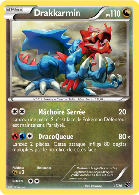 Carte Pokémon Drakkarmin 17/20 Aucune Coffre des Dragons