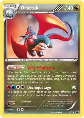 Carte Pokémon Drattak 8/20 Aucune Coffre des Dragons