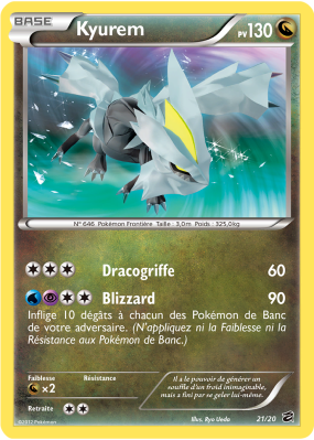 Carte Pokémon Kyurem 21/20 Aucune Coffre des Dragons