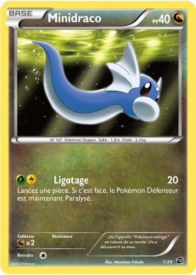Carte Pokémon Minidraco 1/20 Aucune Coffre des Dragons