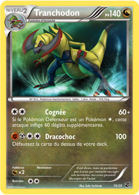 Carte Pokémon Tranchodon 16/20 Aucune Coffre des Dragons