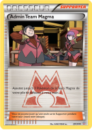 Carte Pokémon Admin Team Magma 29/34 Peu commune Double Danger