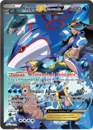 Carte Pokémon Kyogre-EX de la Team Aqua 6/34 Ultra Rare Double Danger