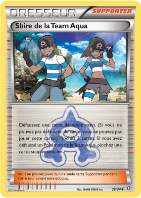 Carte Pokémon Sbire de la Team Aqua 26/34 Peu commune Double Danger