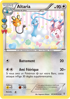 Carte Pokémon Altaria RC24/RC32 Peu commune Générations (JCC)