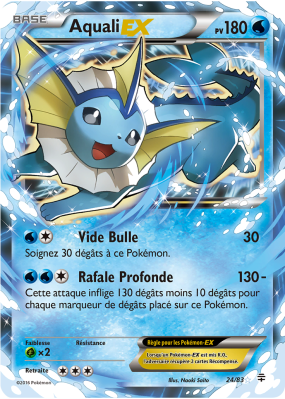 Carte Pokémon Aquali-EX 24/83 Ultra Rare Générations (JCC)