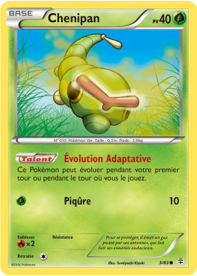 Carte Pokémon Chenipan 3/83 Commune Générations (JCC)