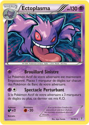 Carte Pokémon Ectoplasma 35/83 Holographique Générations (JCC)