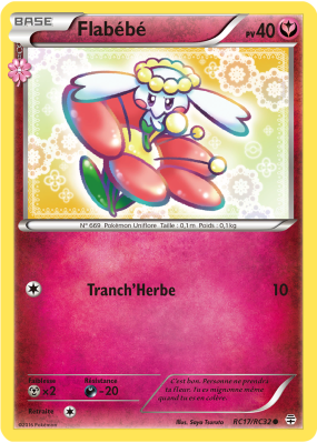 Carte Pokémon Flabébé RC17/RC32 Commune Générations (JCC)