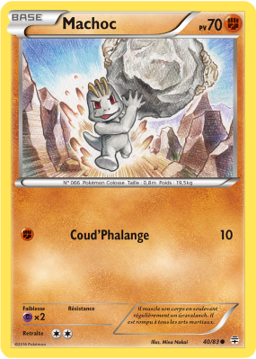 Carte Pokémon Machoc 40/83 Commune Générations (JCC)