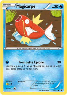 Carte Pokémon Magicarpe 22/83 Commune Générations (JCC)