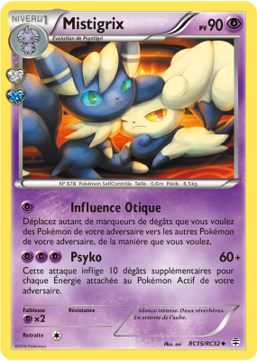 Carte Pokémon Mistigrix RC15/RC32 Peu commune Générations (JCC)