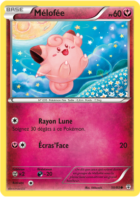Carte Pokémon Mélofée 50/83 Commune Générations (JCC)