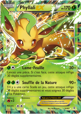 Carte Pokémon Phyllali-EX 10/83 Ultra Rare Générations (JCC)