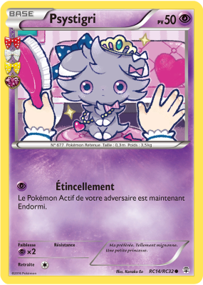 Carte Pokémon Psystigri RC14/RC32 Commune Générations (JCC)