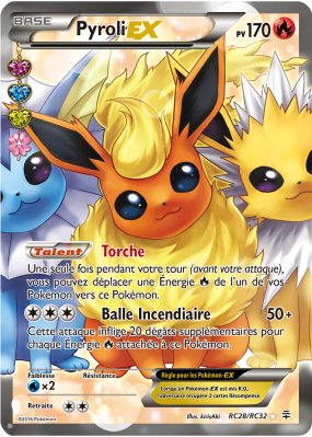 Carte Pokémon Pyroli-EX RC28/RC32 Ultra Rare Générations (JCC)