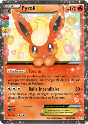 Carte Pokémon Pyroli-EX RC6/RC32 Ultra Rare Générations (JCC)