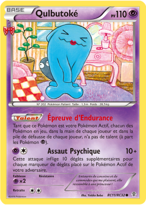 Carte Pokémon Qulbutoké RC11/RC32 Commune Générations (JCC)