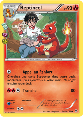 Carte Pokémon Reptincel RC4/RC32 Commune Générations (JCC)