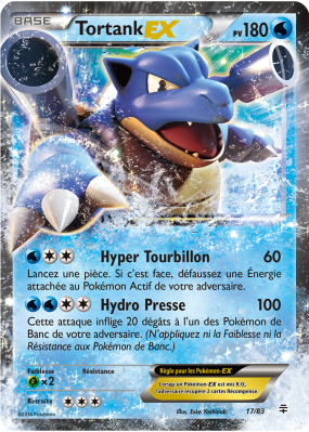 Carte Pokémon Tortank-EX 17/83 Ultra Rare Générations (JCC)