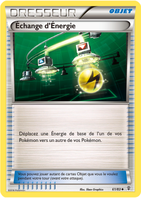 Carte Pokémon Échange d'Énergie 61/83 Peu commune Générations (JCC)