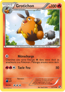 Carte Pokémon Grotichon 17/114 Peu commune Noir & Blanc (JCC)