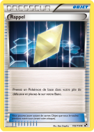 Carte Pokémon Rappel 102/114 Peu commune Noir & Blanc (JCC)