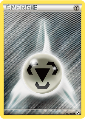 Carte Pokémon Énergie Métal 112/114 Commune Noir & Blanc (JCC)