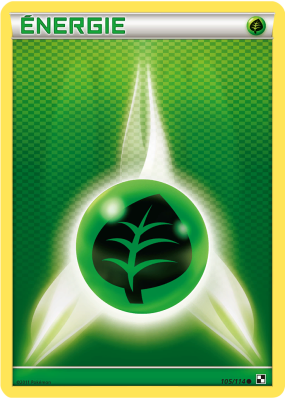 Carte Pokémon Énergie Plante 105/114 Commune Noir & Blanc (JCC)