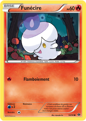 Carte Pokémon Funécire 18/99 Commune Destinées Futures